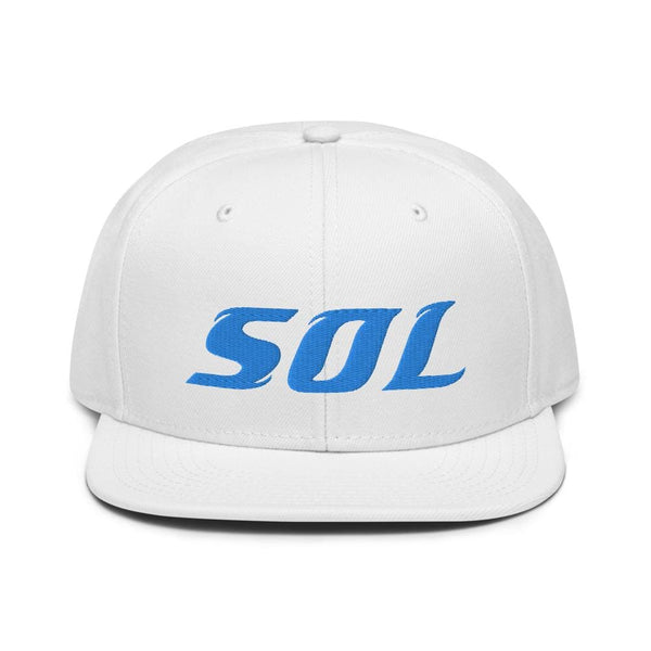 Alternative Hero - SOL Embroidered Snapback Hat - White