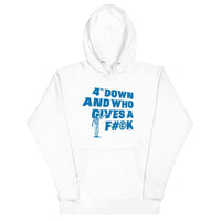 Alternative Hero - 4th Down Premium Unisex Hoodie - White /