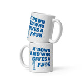 Alternative Hero - 4th Down White glossy mug - 11oz