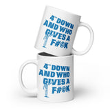 Alternative Hero - 4th Down White glossy mug - 20oz