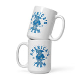 Alternative Hero - America's Team White glossy mug