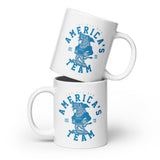 Alternative Hero - America's Team White glossy mug