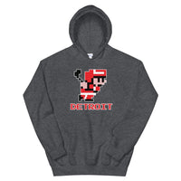 Alternative Hero - 8-Bit Detroit Hockey Basic Unisex Hoodie 