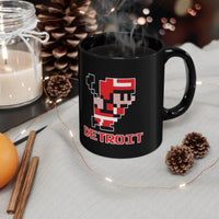 Alternative Hero - 8-Bit Detroit Hockey Black mug 11oz - 