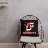 Alternative Hero - 8-Bit Detroit Hockey Premium Pillow - 