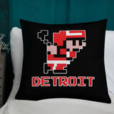 Alternative Hero - 8-Bit Detroit Hockey Premium Pillow