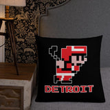 Alternative Hero - 8-Bit Detroit Hockey Premium Pillow