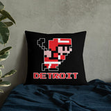 Alternative Hero - 8-Bit Detroit Hockey Premium Pillow