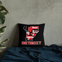 Alternative Hero - 8-Bit Detroit Hockey Premium Pillow