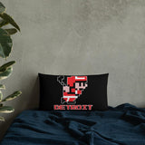 Alternative Hero - 8-Bit Detroit Hockey Premium Pillow