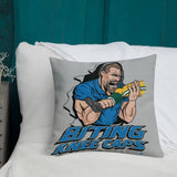 Alternative Hero - Biting Knee Caps Premium Pillow