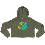 Alternative Hero - Detroit Native Crop Hoodie - Military 