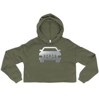 Alternative Hero - FORDS Crop Hoodie - Military Green / S