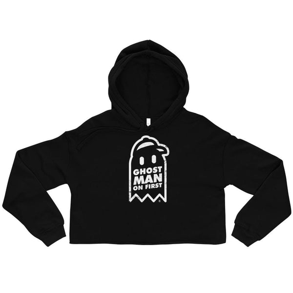 Alternative Hero - Ghost Man on First Crop Hoodie - Black / 