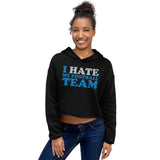 Alternative Hero - I Hate My Football Team Crop Hoodie