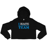 Alternative Hero - I Hate My Football Team Crop Hoodie - S