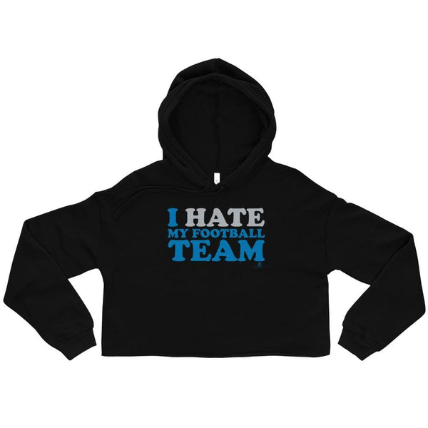 Alternative Hero - I Hate My Football Team Crop Hoodie - S