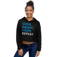 Alternative Hero - Lose. Draft. Hope. Repeat. Crop Hoodie