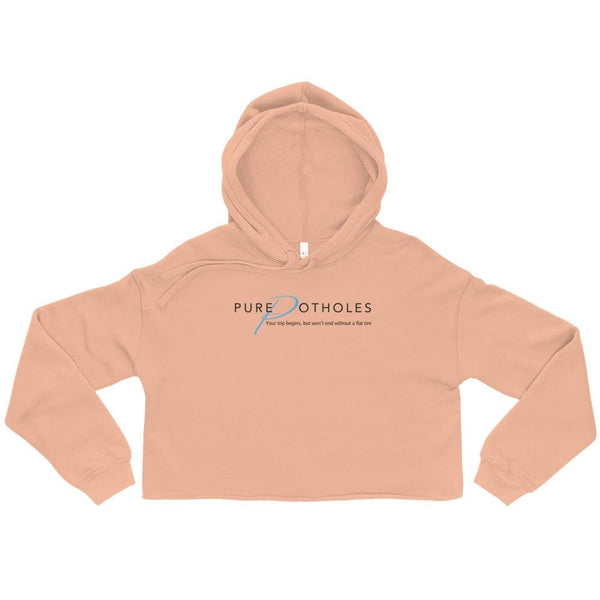 Alternative Hero - Pure Potholes Crop Hoodie - Peach / S