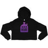 Alternative Hero - Purple Gangster Crop Hoodie - Black / S