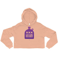 Alternative Hero - Purple Gangster Crop Hoodie - Peach / S