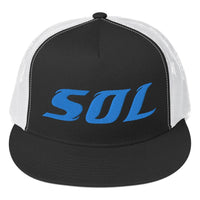 Alternative Hero - SOL Embroidered Mesh Trucker Cap - Black/