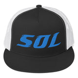 Alternative Hero - SOL Embroidered Mesh Trucker Cap - Black/