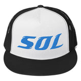 Alternative Hero - SOL Embroidered Mesh Trucker Cap - Black/