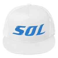 Alternative Hero - SOL Embroidered Mesh Trucker Cap - White