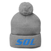 Alternative Hero - SOL Pom-Pom Beanie - Heather Grey