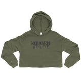 Alternative Hero - $tudent Athlete Crop Hoodie - Military 