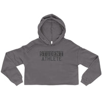 Alternative Hero - $tudent Athlete Crop Hoodie - Storm / S