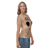 Detroit Brown Bag All-Over Premium Women’s T-shirt