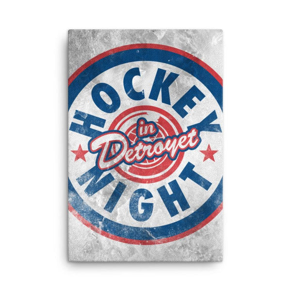 Hockey Night in Detroyet 24x36 Gallery Wrapped Canvas