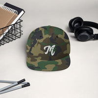MI State - Michigan MI 3-D Logo Premium Snapback Hat