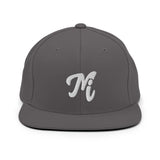 MI State - Michigan MI 3-D Logo Premium Snapback Hat - Dark 