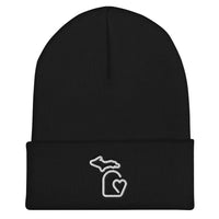 MI State - Michigan Cuffed Beanie - Black