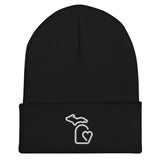 MI State - Michigan Cuffed Beanie - Black