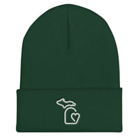 MI State - Michigan Cuffed Beanie - Spruce