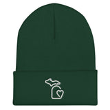 MI State - Michigan Cuffed Beanie - Spruce