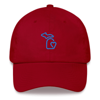 MI State - Michigan Dad hat - Cranberry