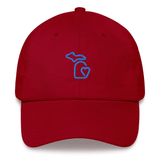 MI State - Michigan Dad hat - Cranberry