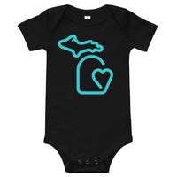 MI State - Michigan Onesie - Black / 3-6m