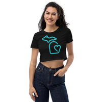 MI State - Michigan Organic Crop Top - Black / XS