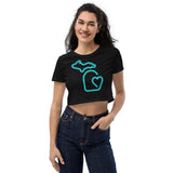 MI State - Michigan Organic Crop Top - Black / XS