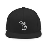 MI State - Michigan Premium Snapback Hat - Black