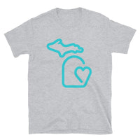 MI State - Michigan Short-Sleeve Basic Unisex T-Shirt - 