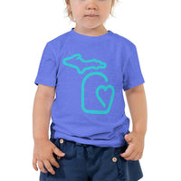 MI State - Michigan Toddler Short Sleeve Tee - Heather 