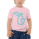 MI State - Michigan Toddler Short Sleeve Tee - Pink / 2T