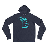 MI State - Michigan Unisex hoodie - Heather Navy / S